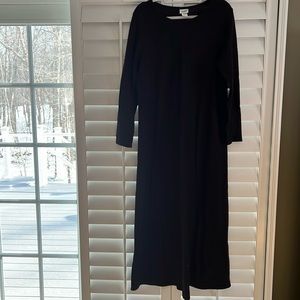 Eileen Fisher 100% Wool Plum colored long dress